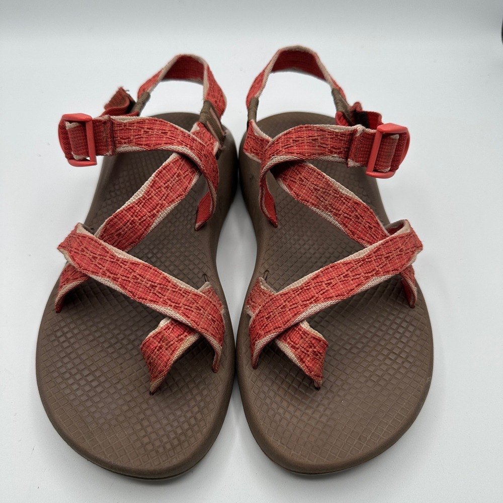 Chaco Z2 Classic Sandals Women 9 Brown Coral Strappy Hiking Outdoor Granola